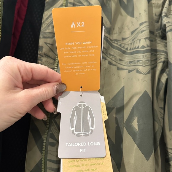 Roxy Olive Geometric Ski Jacket - Picture 5 of 7